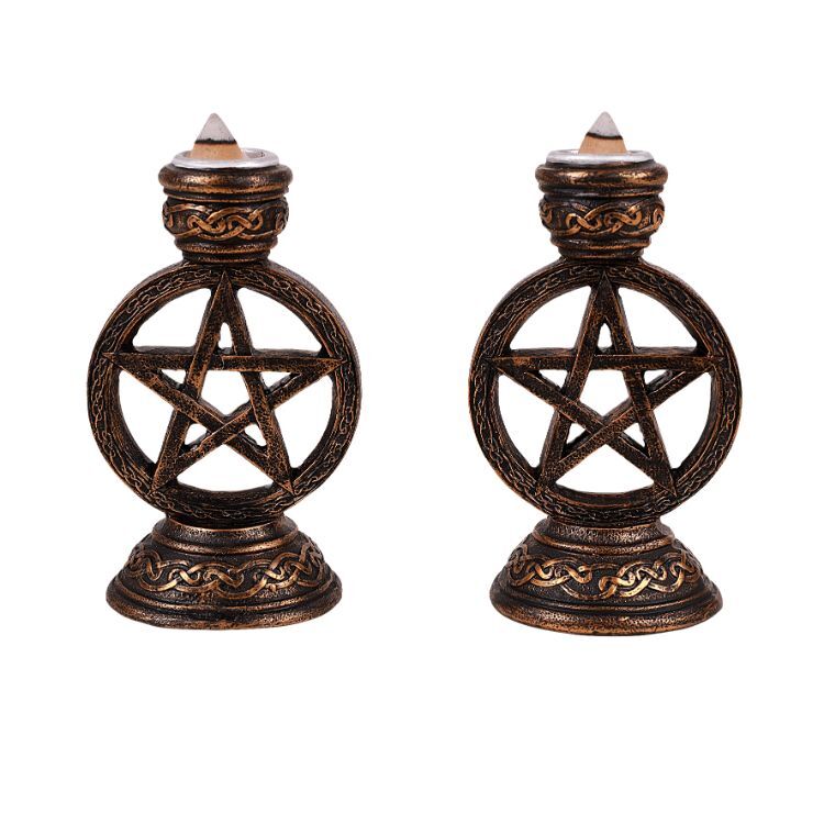 Wiccan Pentagram portacandela (Set 2)